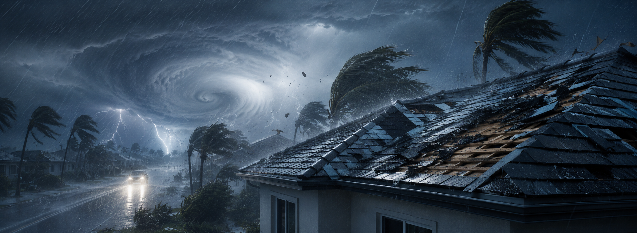 Florida storm clouds and dramatic sky
